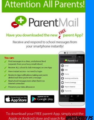 Whiteabbey PS Introduces ParentMail
